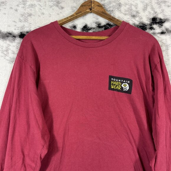 Duluth Trading Co Mountain Hardwear Shirt Mens Size Large Red Long Sleeve - Picture 2 of 15